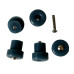 Feet - A701A - A901 - KM - Rubber Feet with Pins x5 Kenwood Chef