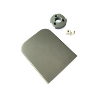 Kenwood Chef Liquidiser / High Speed Outlet Cover & Spigot - Silver - Metal