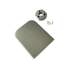 Kenwood Chef Liquidiser / High Speed Outlet Cover & Spigot - Silver - Metal Kenwood Chef Liquidiser / High Speed Outlet Cover & Spigot - Silver - Metal