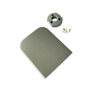 Kenwood Chef Liquidiser / High Speed Outlet Cover & Spigot - Silver - Metal Kenwood Chef Liquidiser / High Speed Outlet Cover & Spigot - Silver - Metal