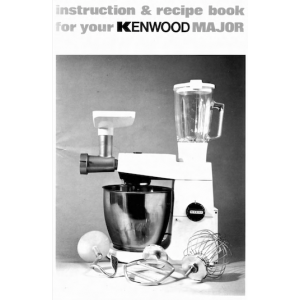 Kenwood User Manual A707A - Instruction and Recipe Book
